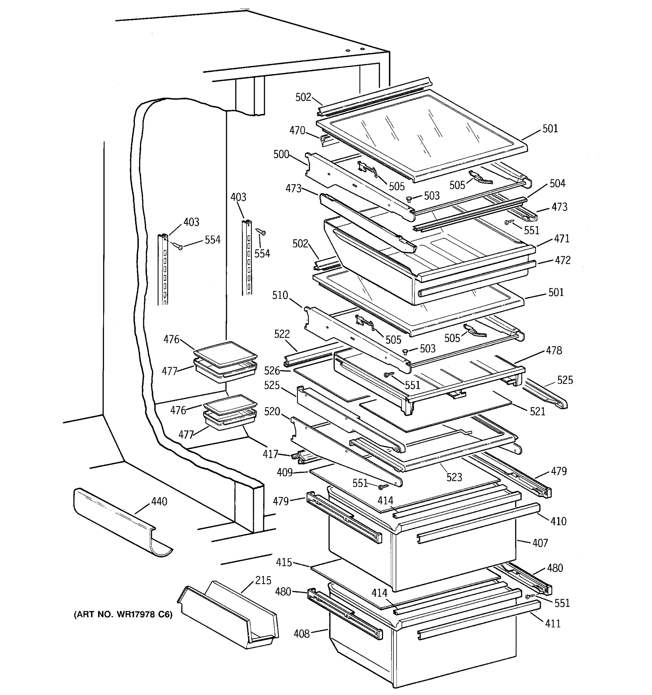 FRESH FOOD SHELVES