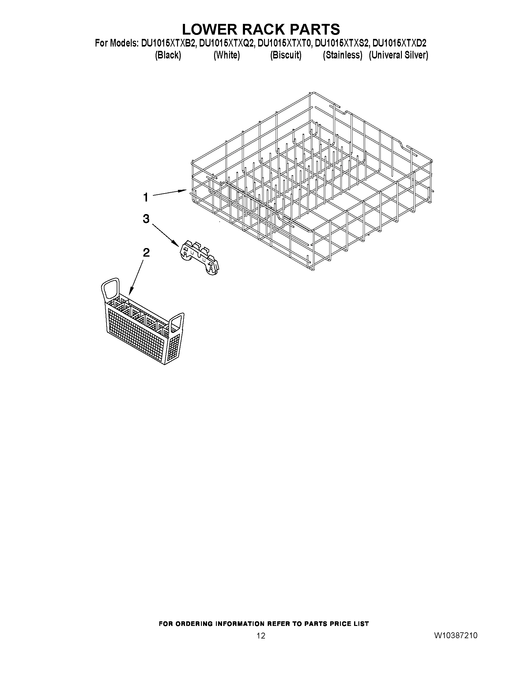 10 - LOWER RACK PARTS