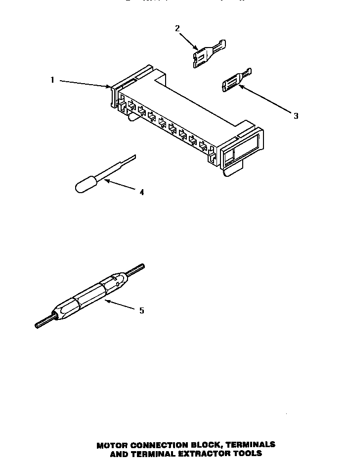 12 - MTR CONN BLOCK/TERM & EXTRACTOR TOOL