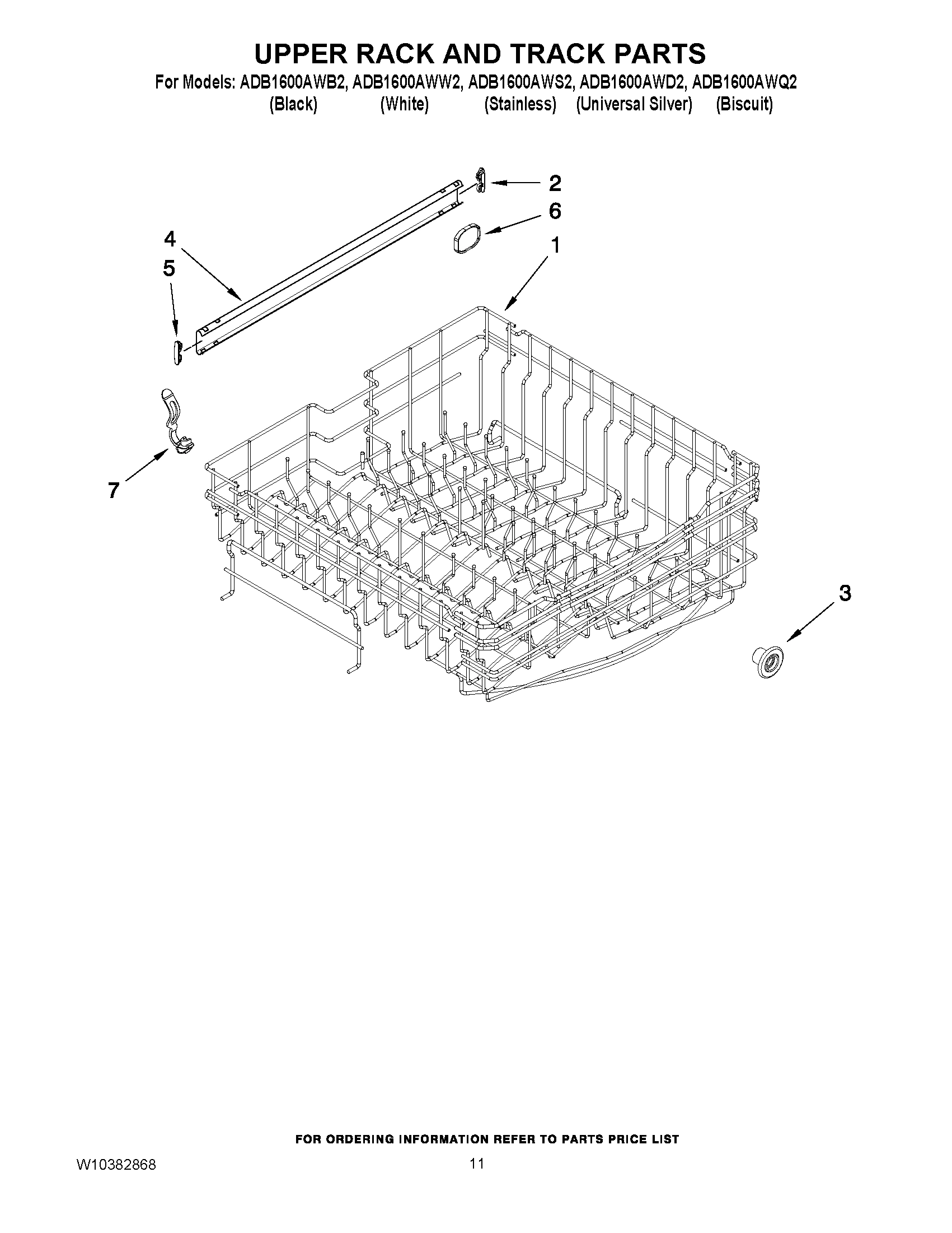 09 - UPPER RACK AND TRACK PARTS