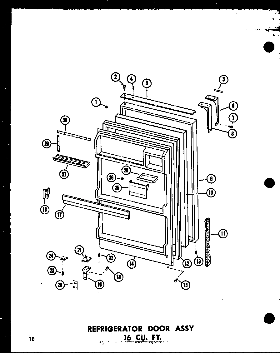 08 - REF DOOR ASSY 16 CU. FT.