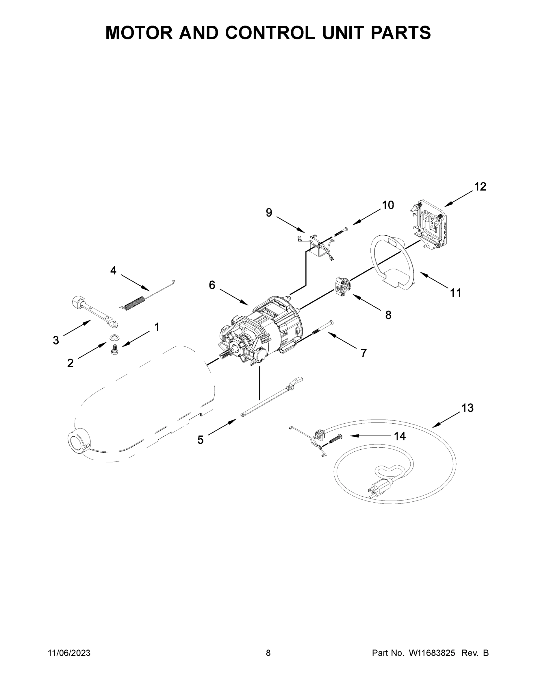 05 - MOTOR AND CONTROL UNIT PARTS