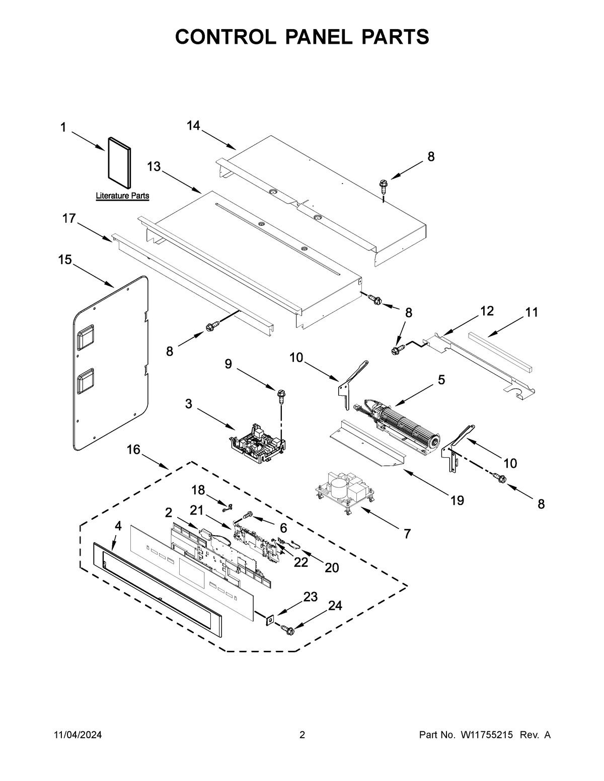 02 - CONTROL PANEL PARTS