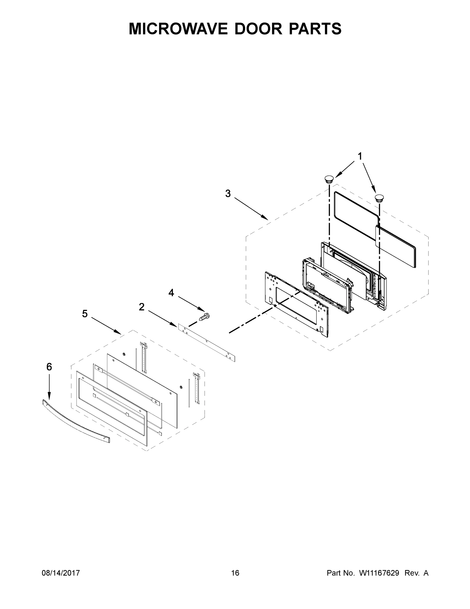 09 - MICROWAVE DOOR PARTS