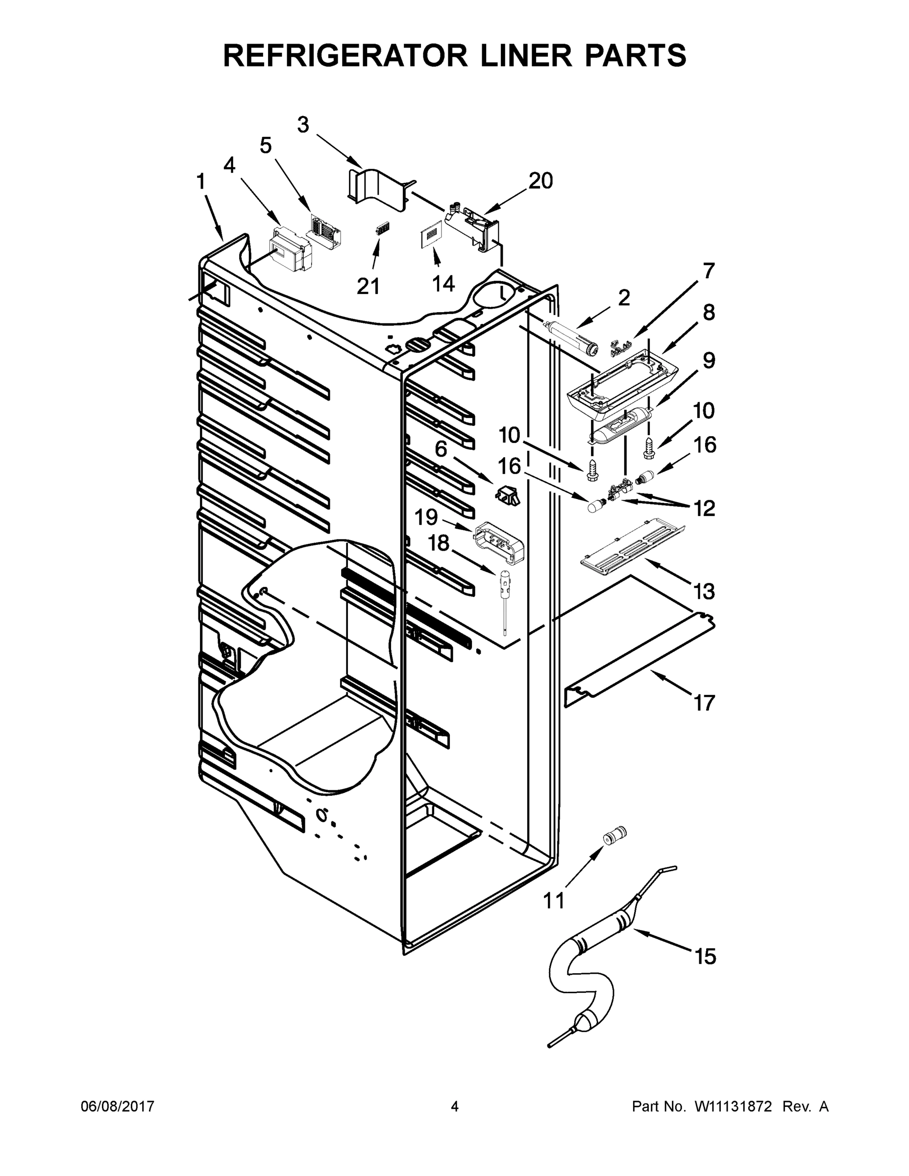 03 - REFRIGERATOR LINER PARTS