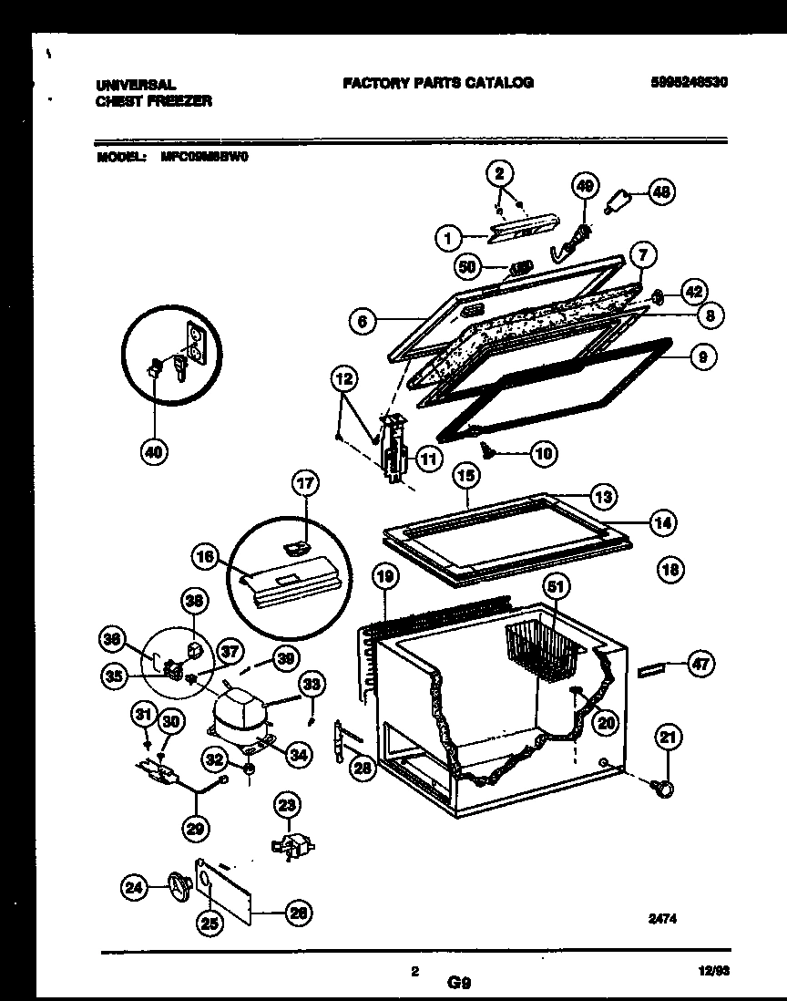 02 - CHEST FREEZER PARTS