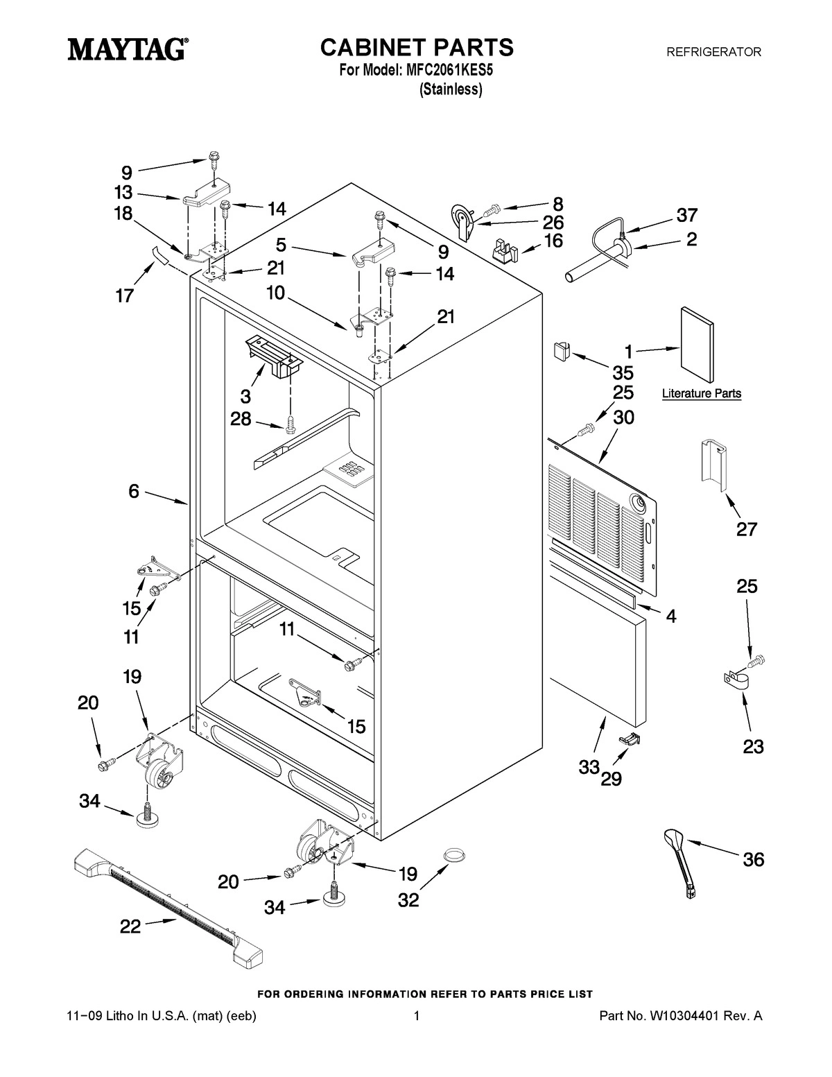 01 - CABINET PARTS