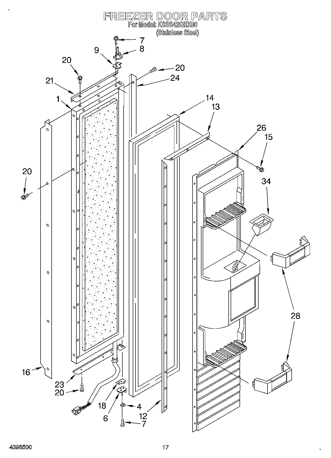 12 - FREEZER DOOR