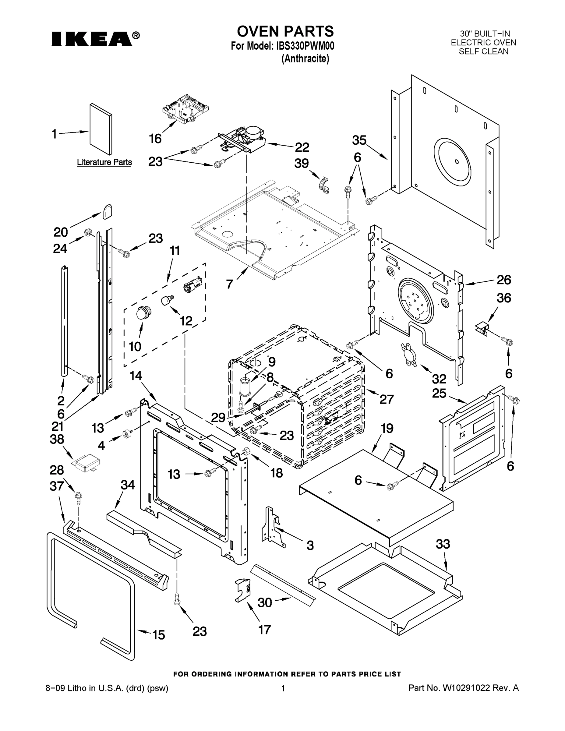 01 - OVEN PARTS