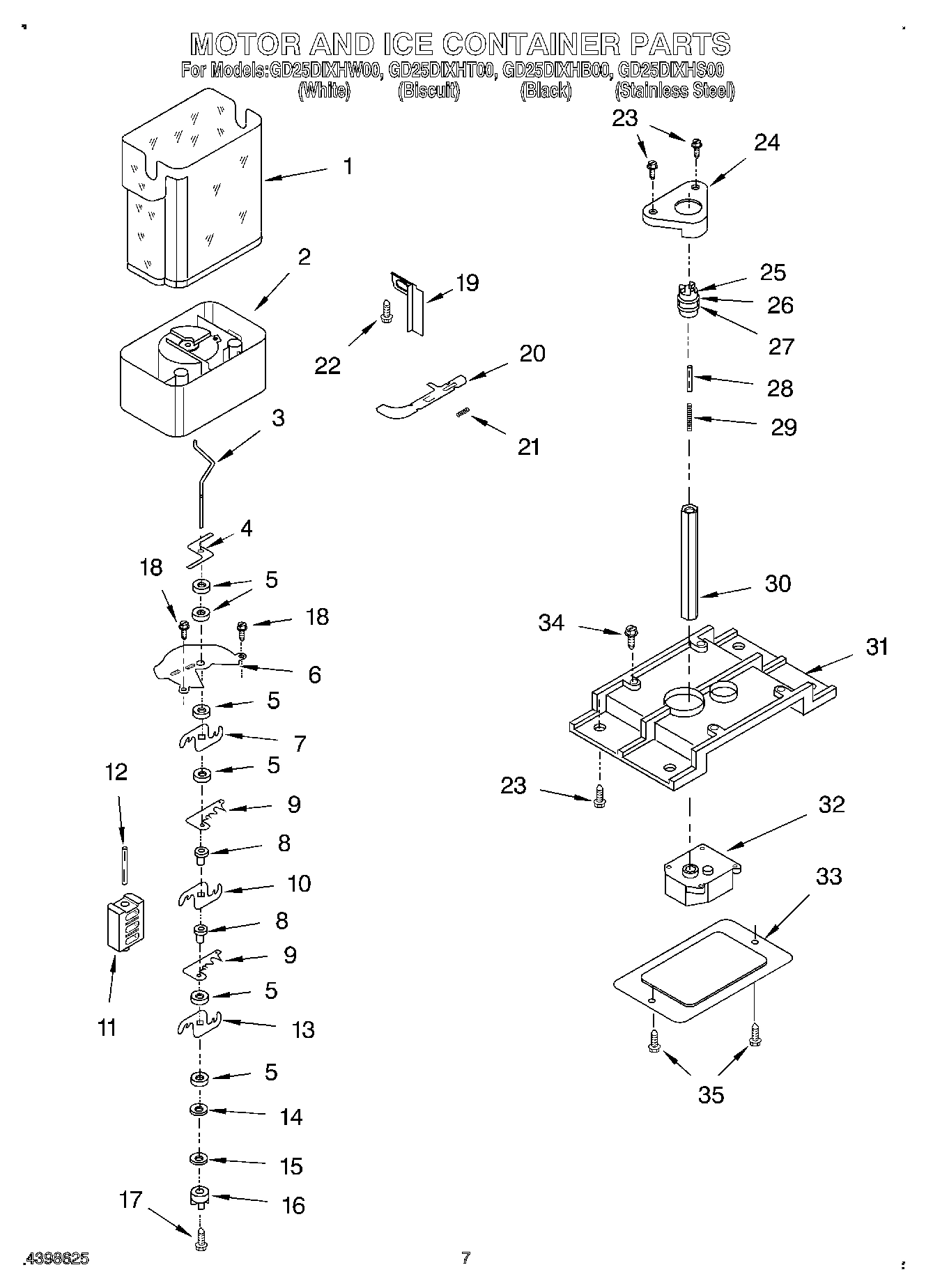 05 - MOTOR AND ICE CONTAINER