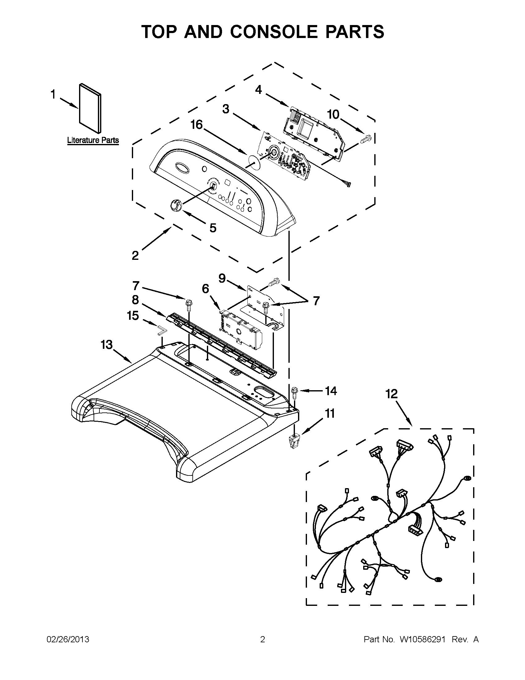 01 - TOP AND CONSOLE PARTS