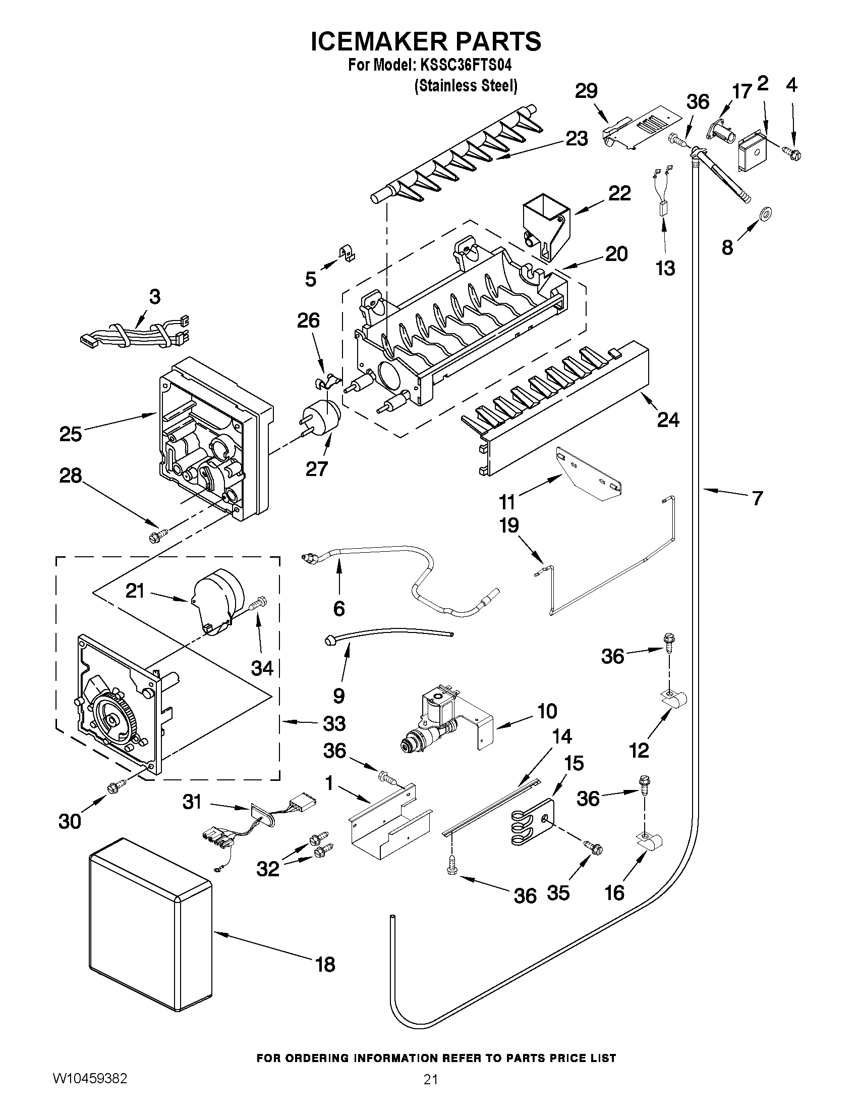 13 - ICEMAKER PARTS