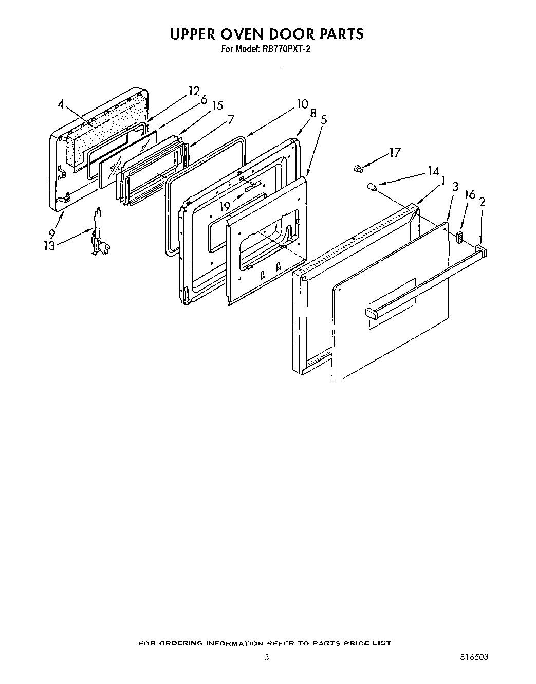 03 - UPPER OVEN DOOR