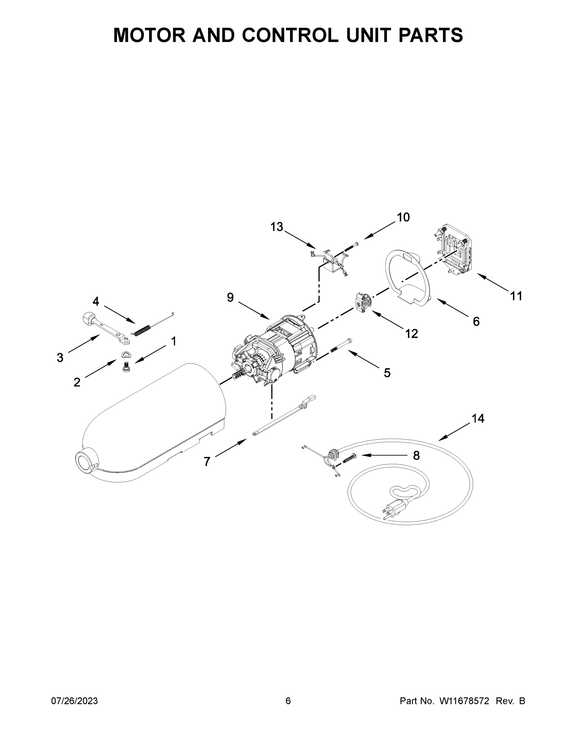 04 - MOTOR AND CONTROL UNIT PARTS