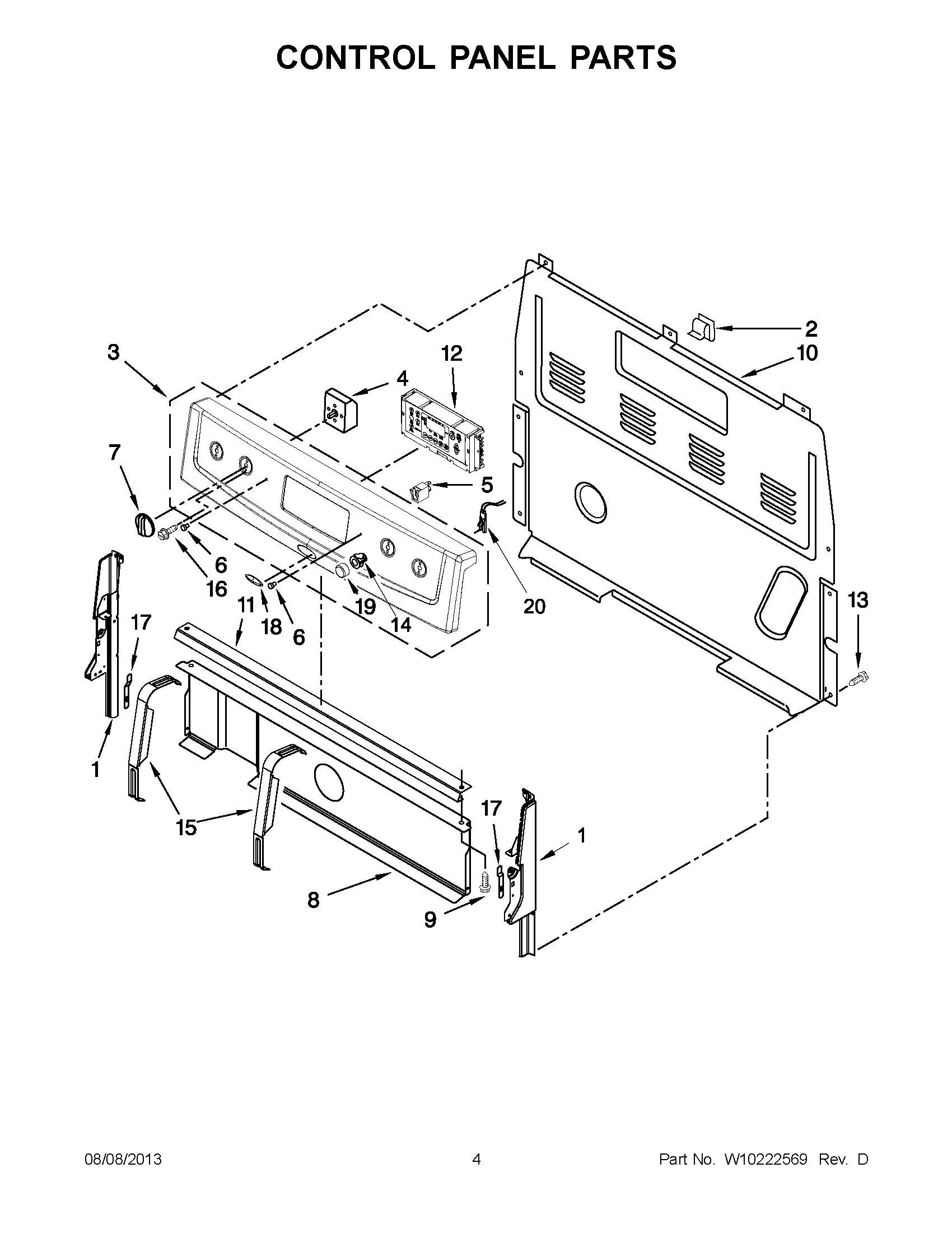 02 - CONTROL PANEL PARTS