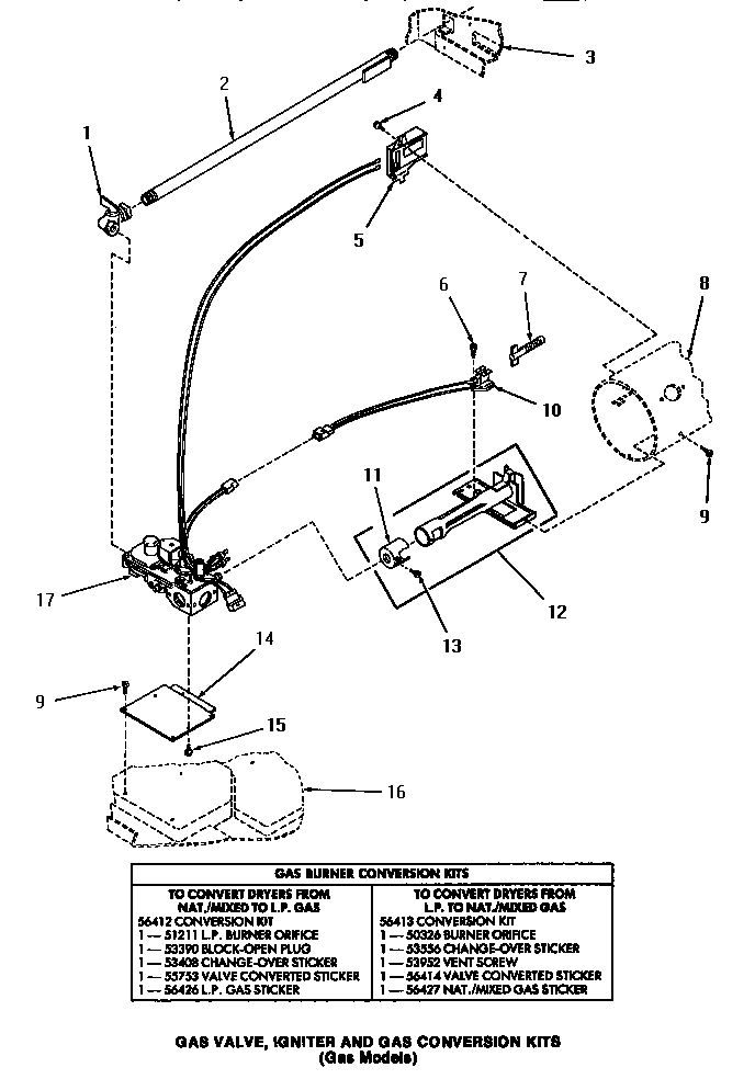 09 - GAS VALVE, IGNITER & GAS CONVERSION KITS
