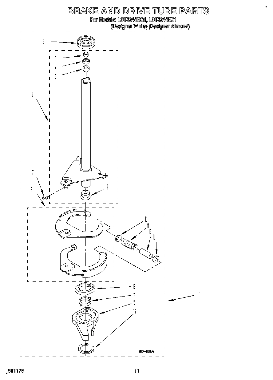 09 - BRAKE AND DRIVE TUBE