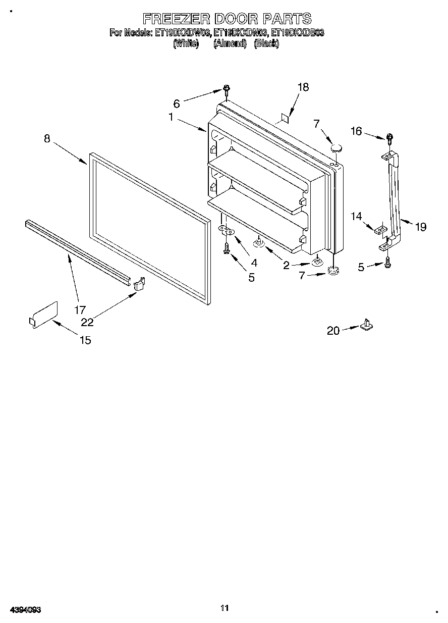 06 - FREEZER DOOR, LIT/OPTIONAL