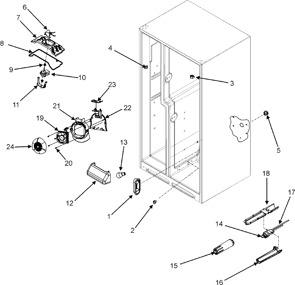 05 - EVAP FAN/CONVECTION FAN/CRISP LT/FILTER