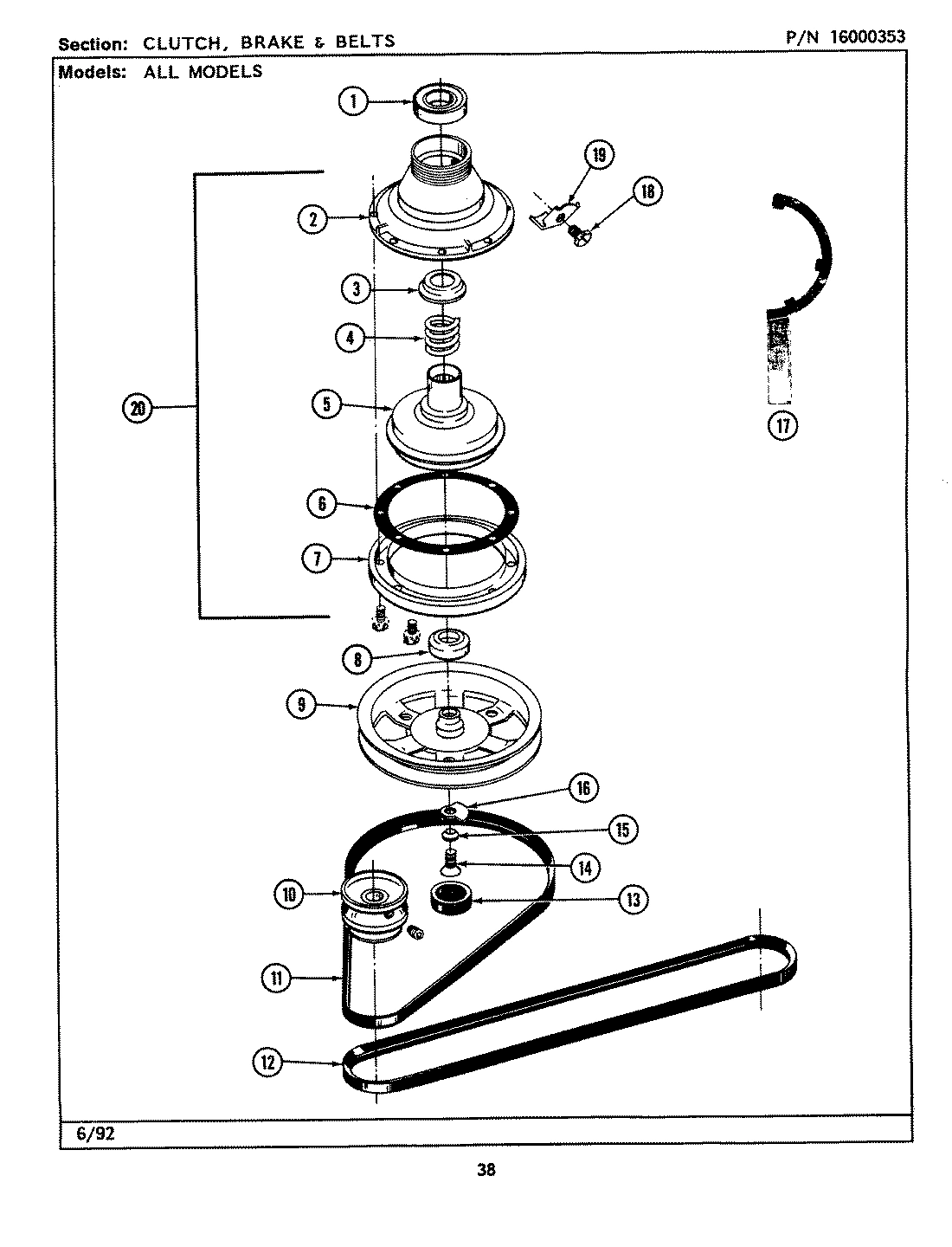 09 - CLUTCH, BRAKE & BELTS (LSG9900A & B)