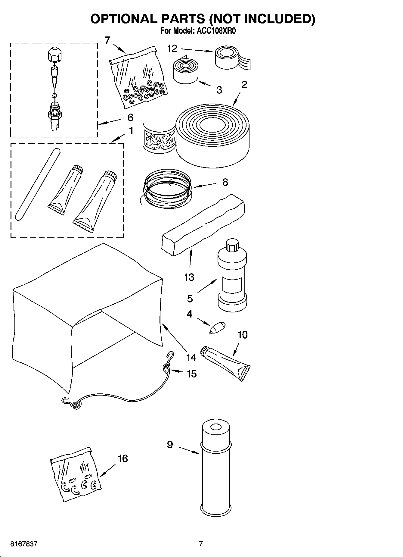 04 - OPTIONAL PARTS (NOT INCLUDED)