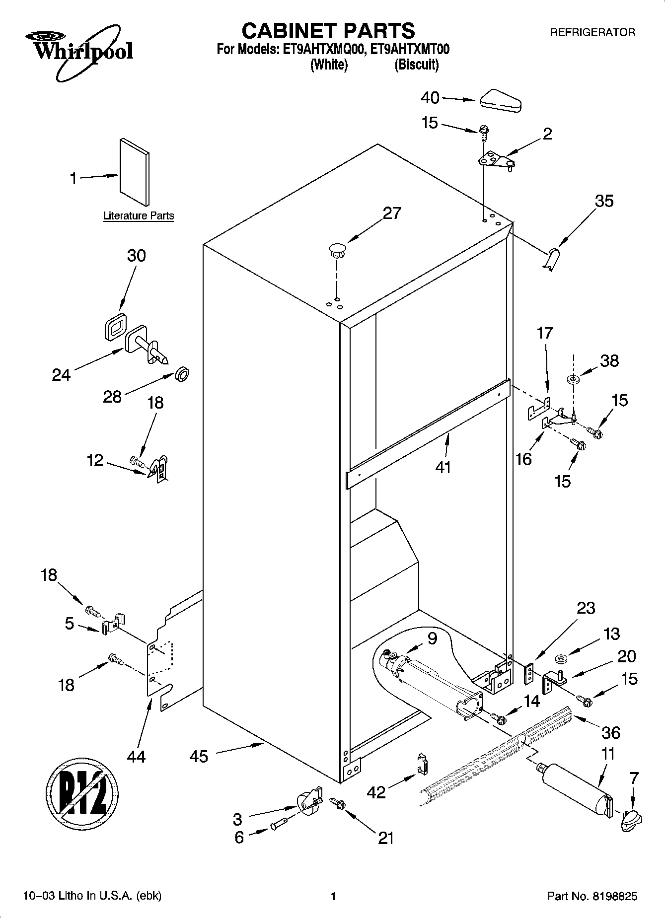 01 - CABINET PARTS