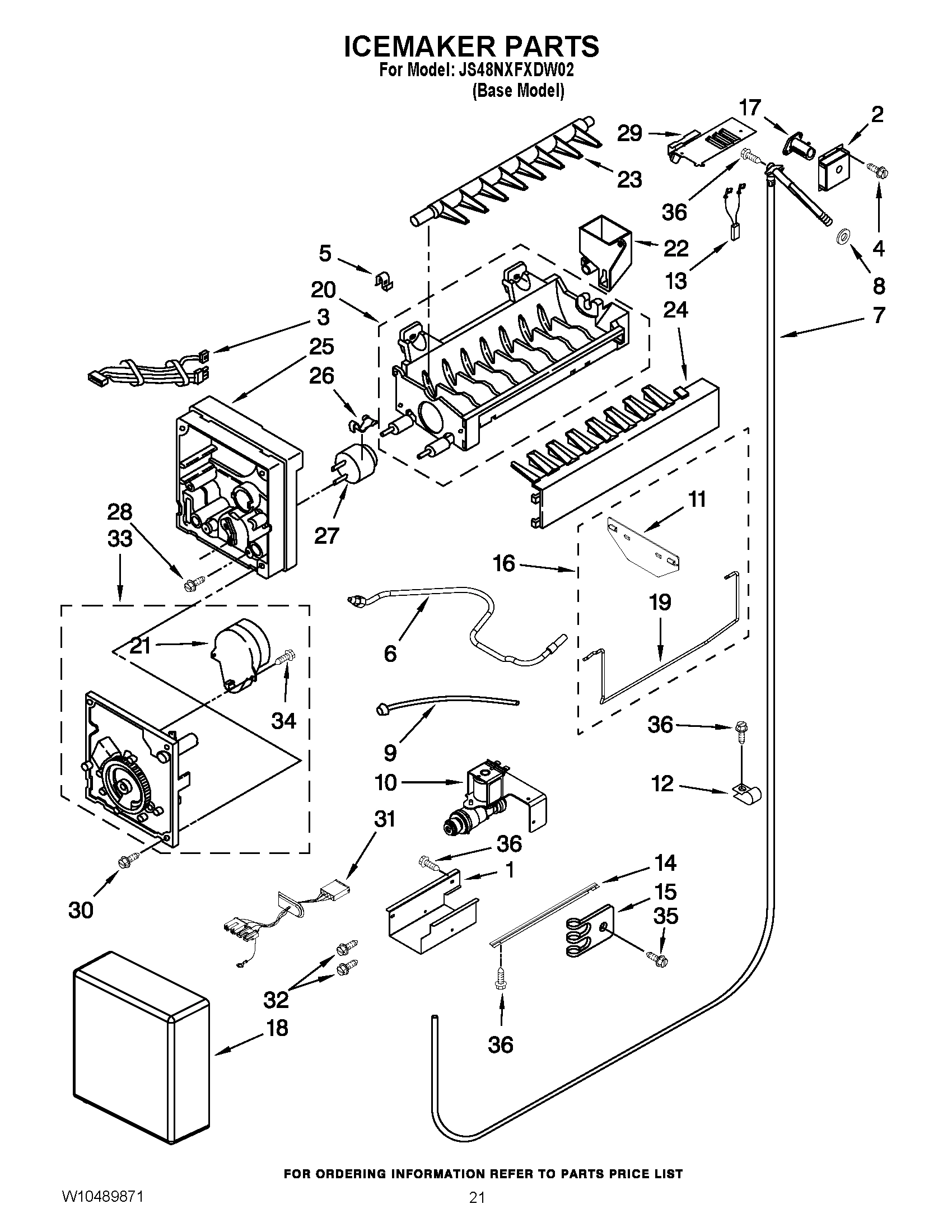13 - ICEMAKER PARTS
