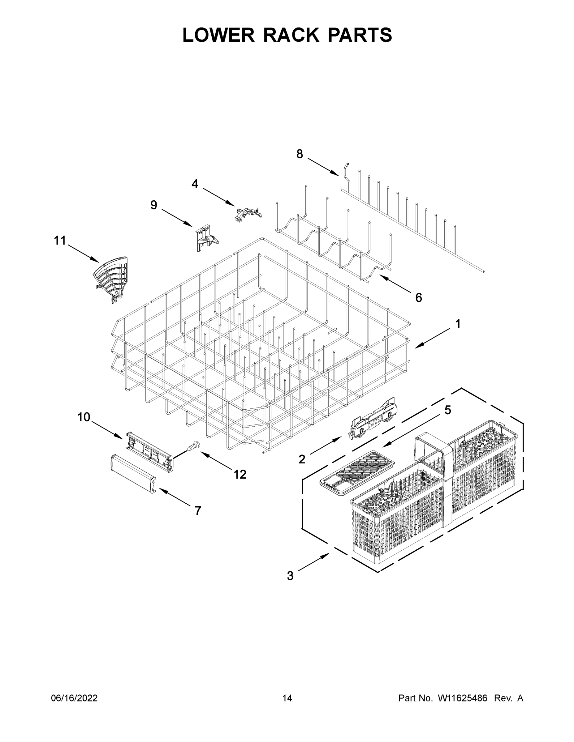 08 - LOWER RACK PARTS