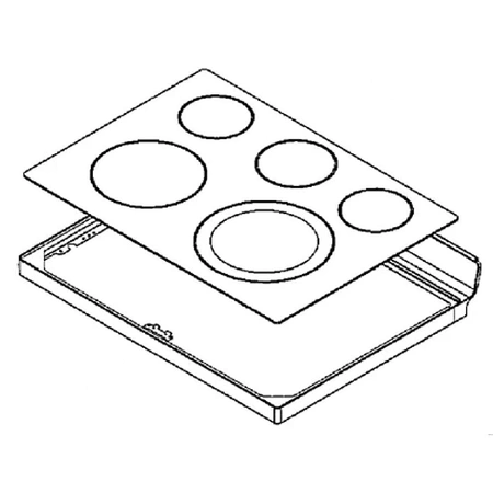 DG94-01301D Samsung Range Cooktop Frame Assem