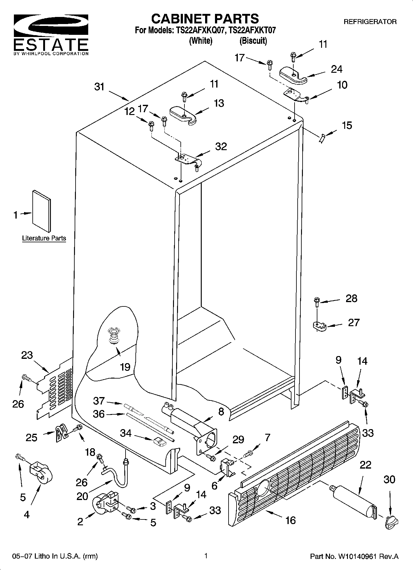 01 - CABINET PARTS