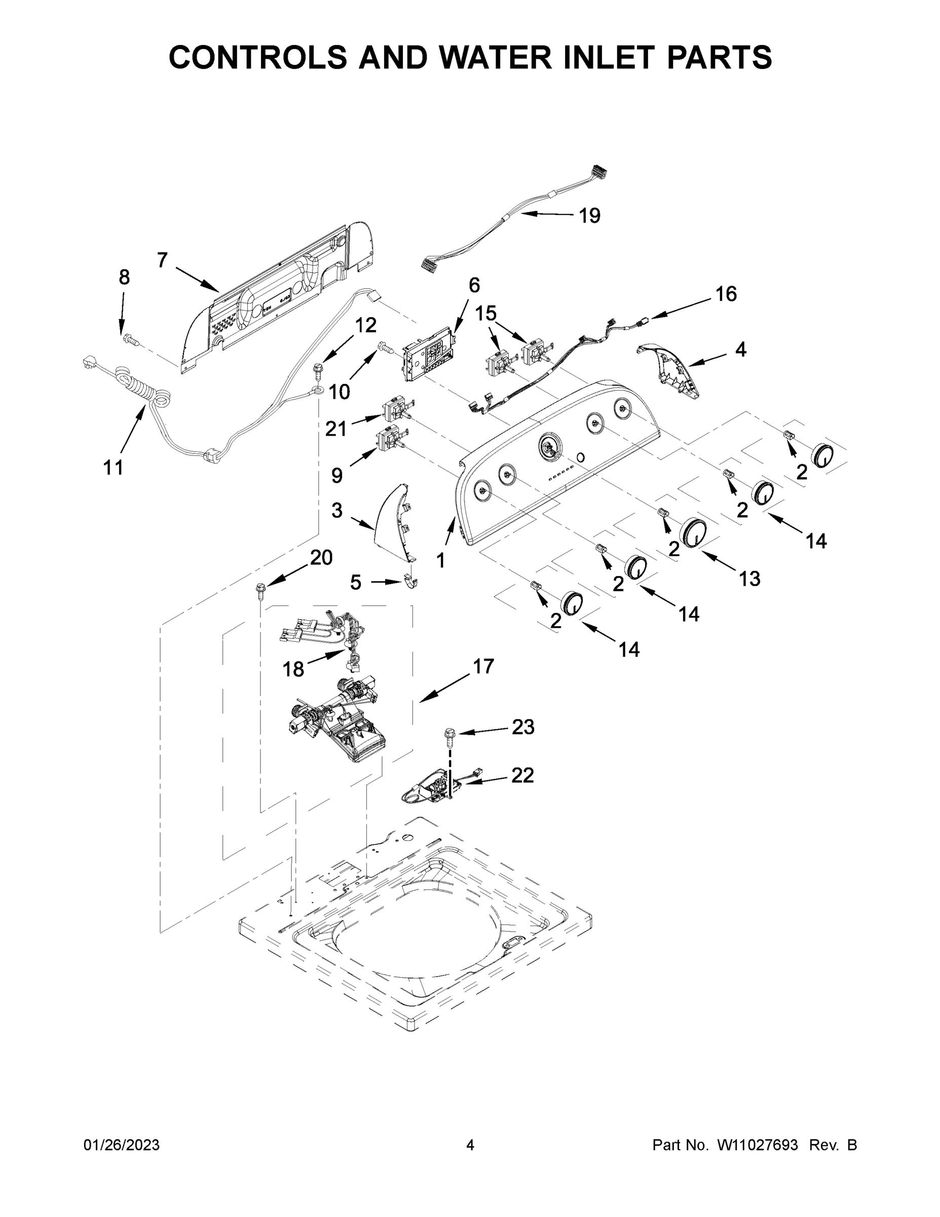 03 - CONTROLS AND WATER INLET PARTS