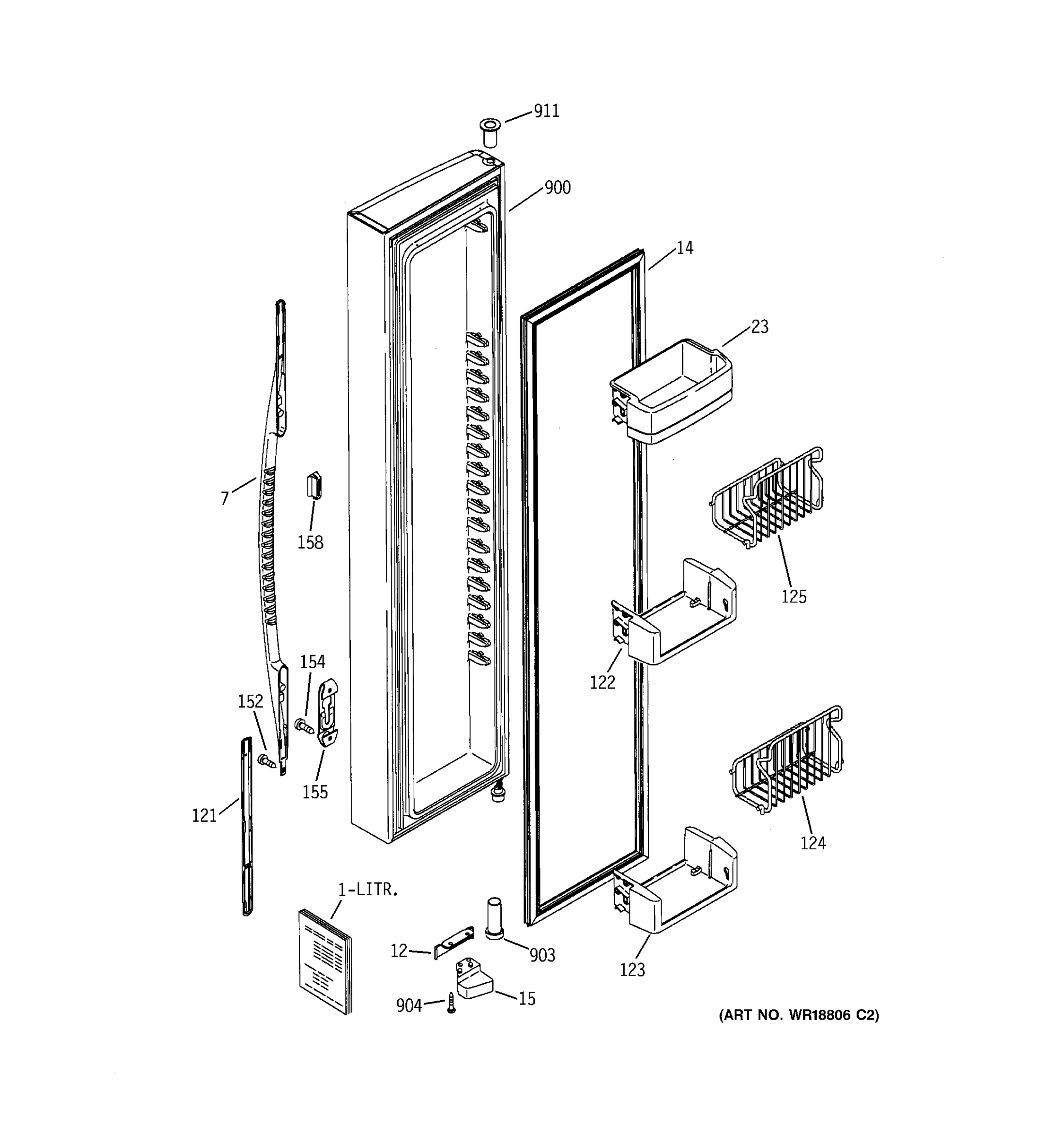 FREEZER DOOR