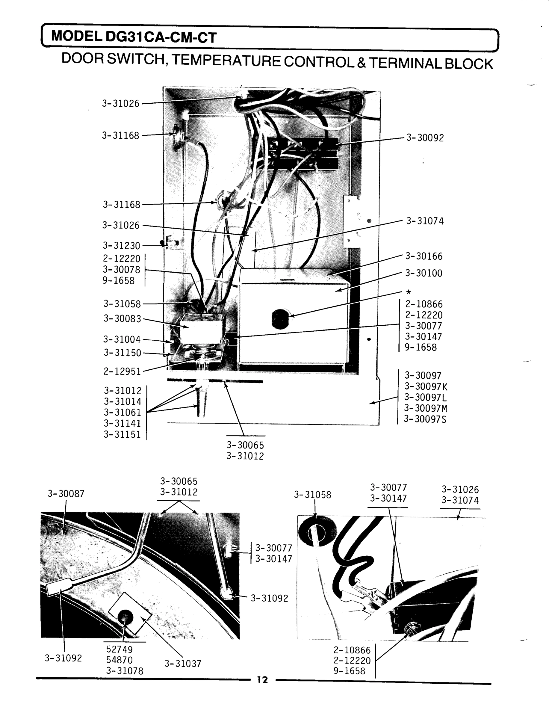 06 - DOOR SWTCH, TEMP CNTRL, & TERMINAL BLOCK