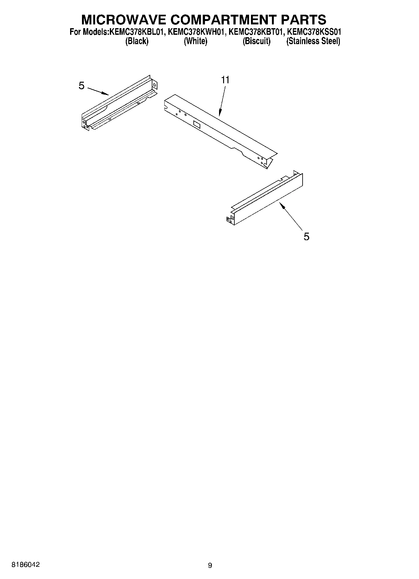 07 - MICROWAVE COMPARTMENT PARTS