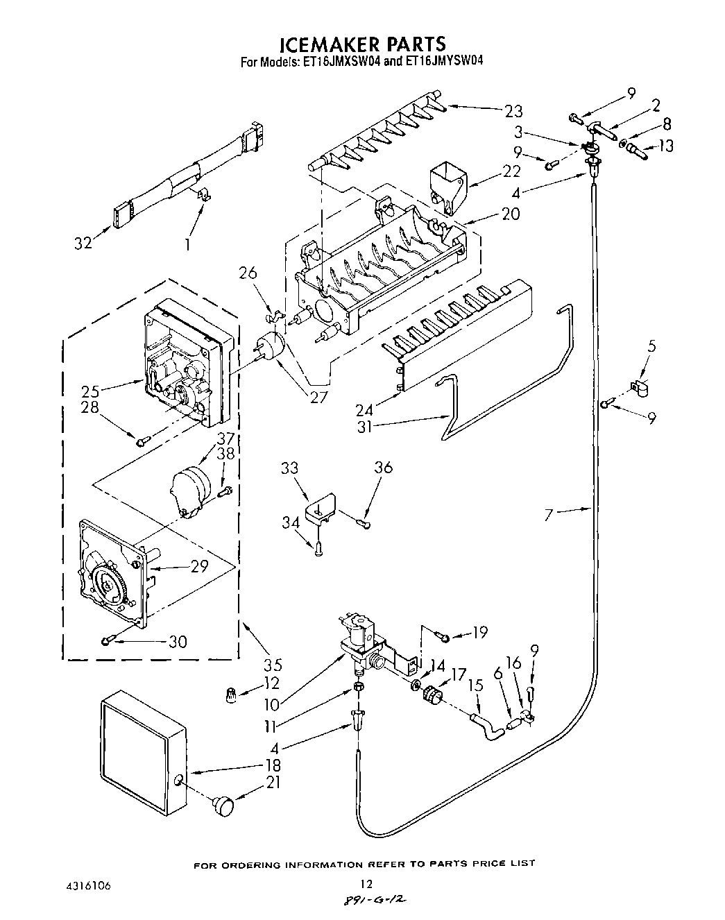 09 - ICE MAKER , LIT/OPTIONAL