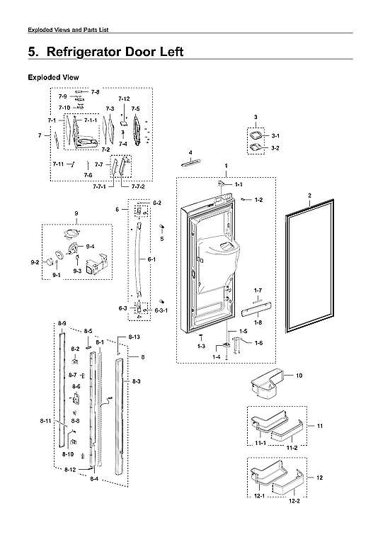 LEFT REFRIGERATOR DOOR