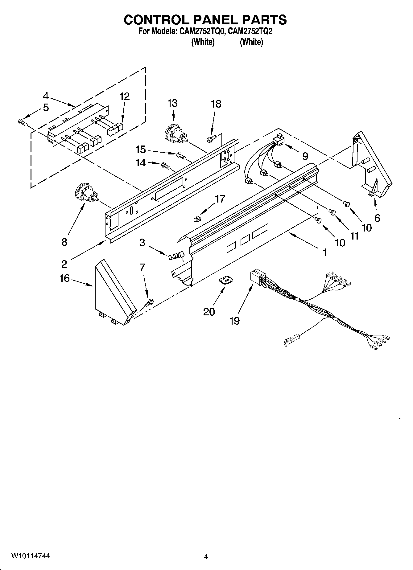 02 - CONTROL PANEL PARTS