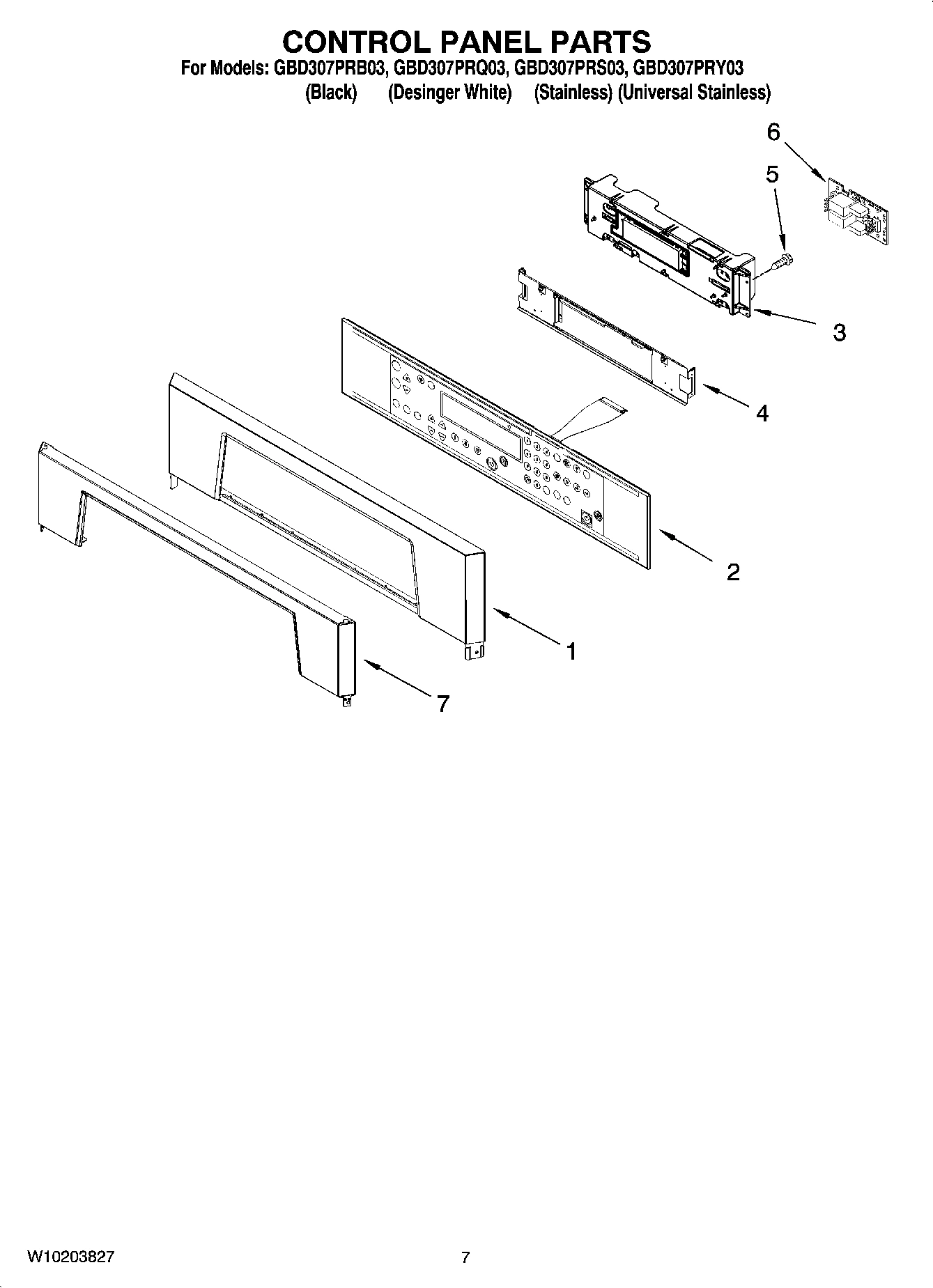 05 - CONTROL PANEL PARTS