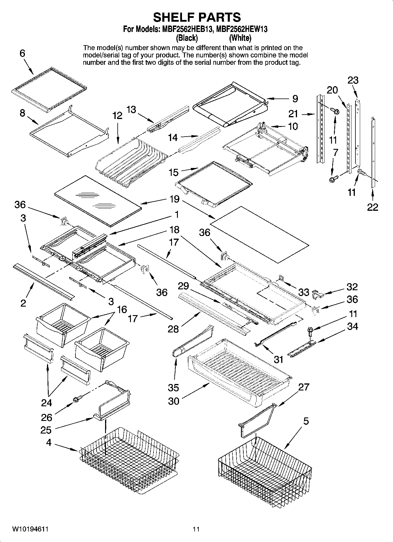 07 - SHELF PARTS