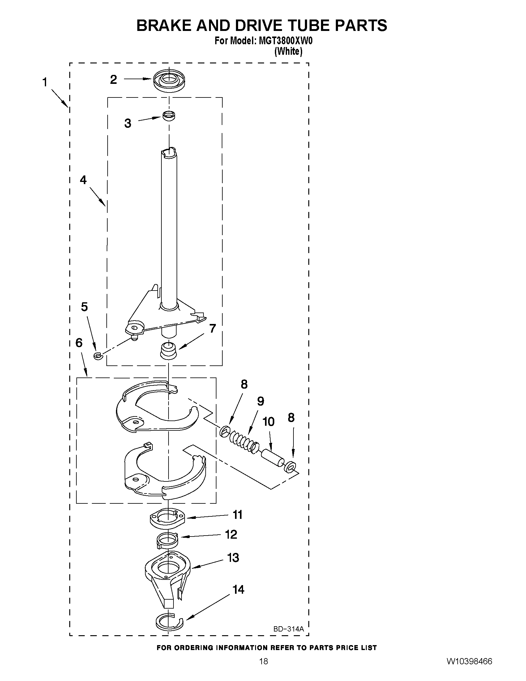 12 - BRAKE AND DRIVE TUBE PARTS