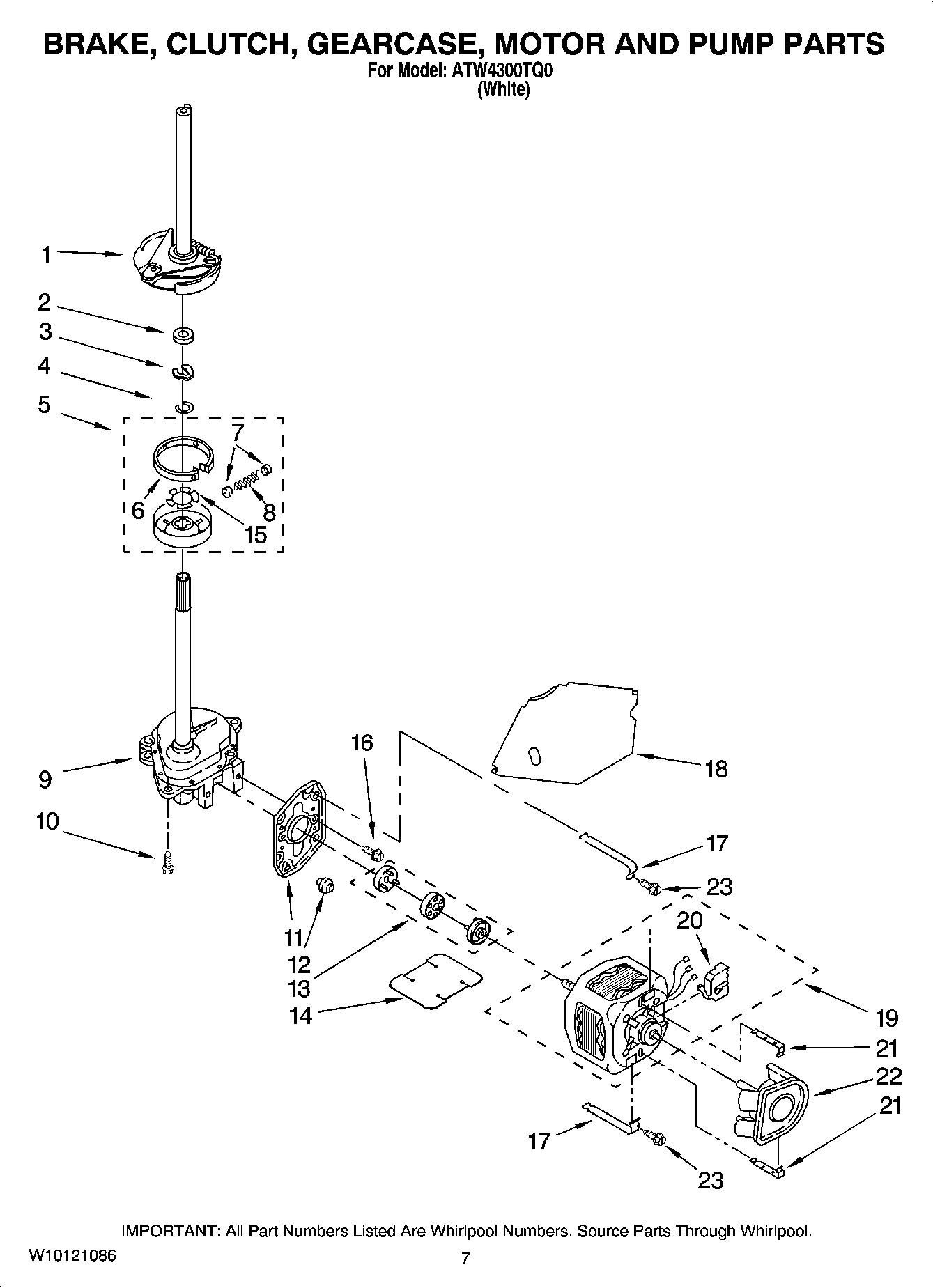 04 - BRAKE, CLUTCH, GEARCASE, MOTOR AND PUMP PARTS