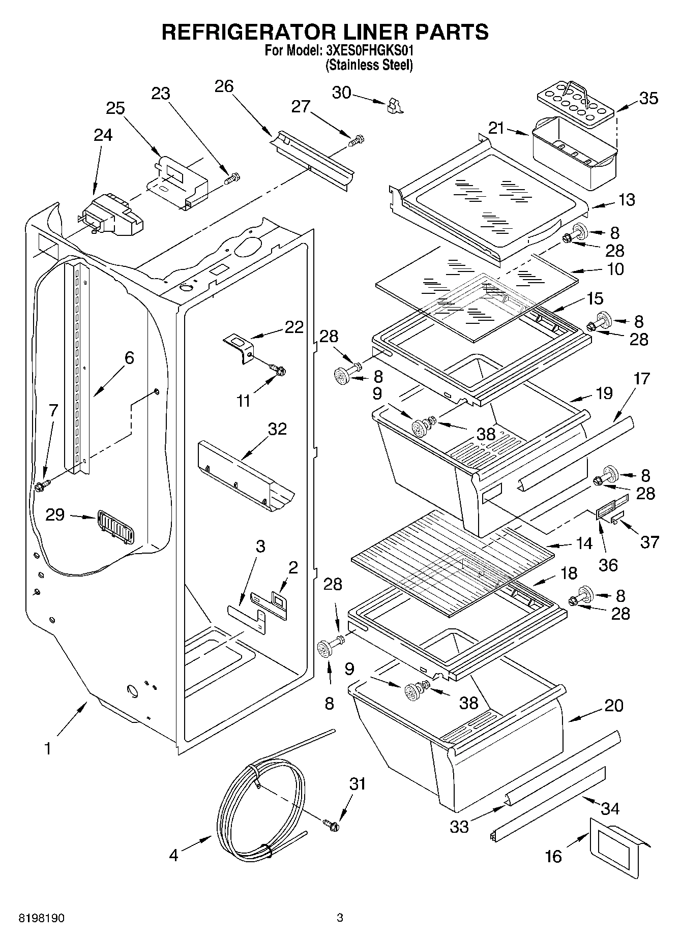 02 - REFRIGERATOR LINER