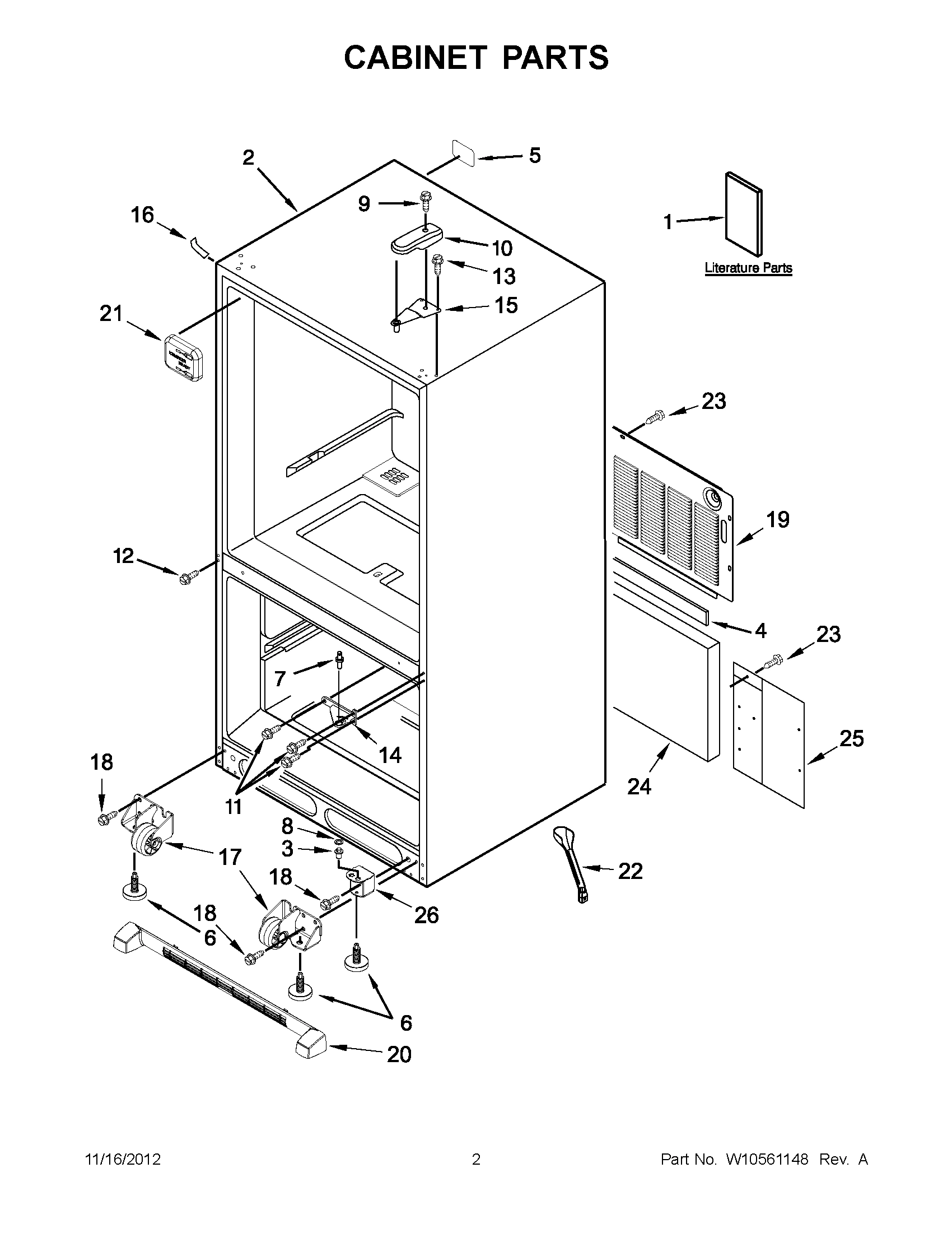 01 - CABINET PARTS