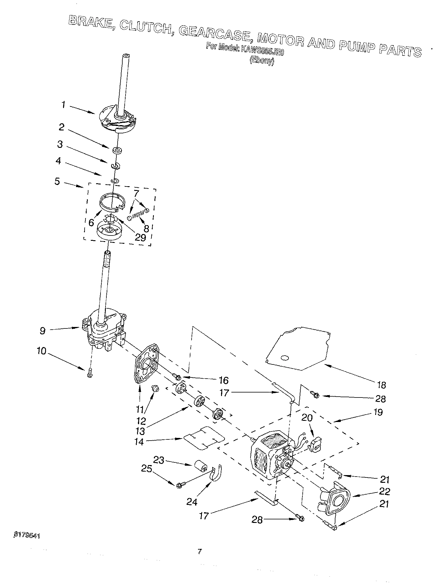 04 - BRAKE, CLUTCH, GEARCASE, MOTOR AND PUMP