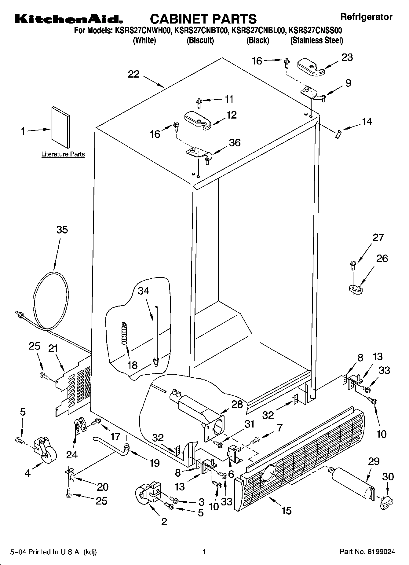 01 - CABINET PARTS