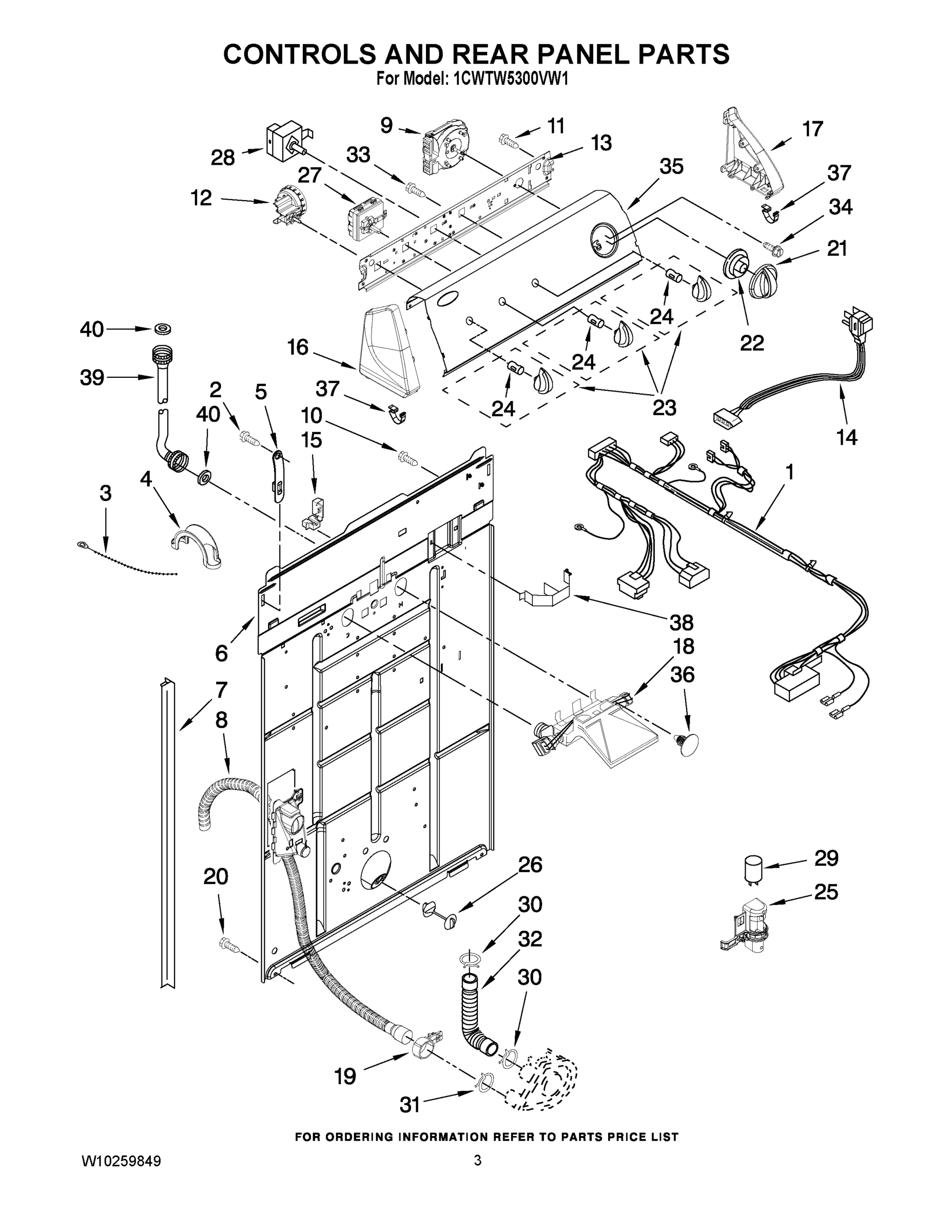 02 - CONTROLS AND REAR PANEL PARTS