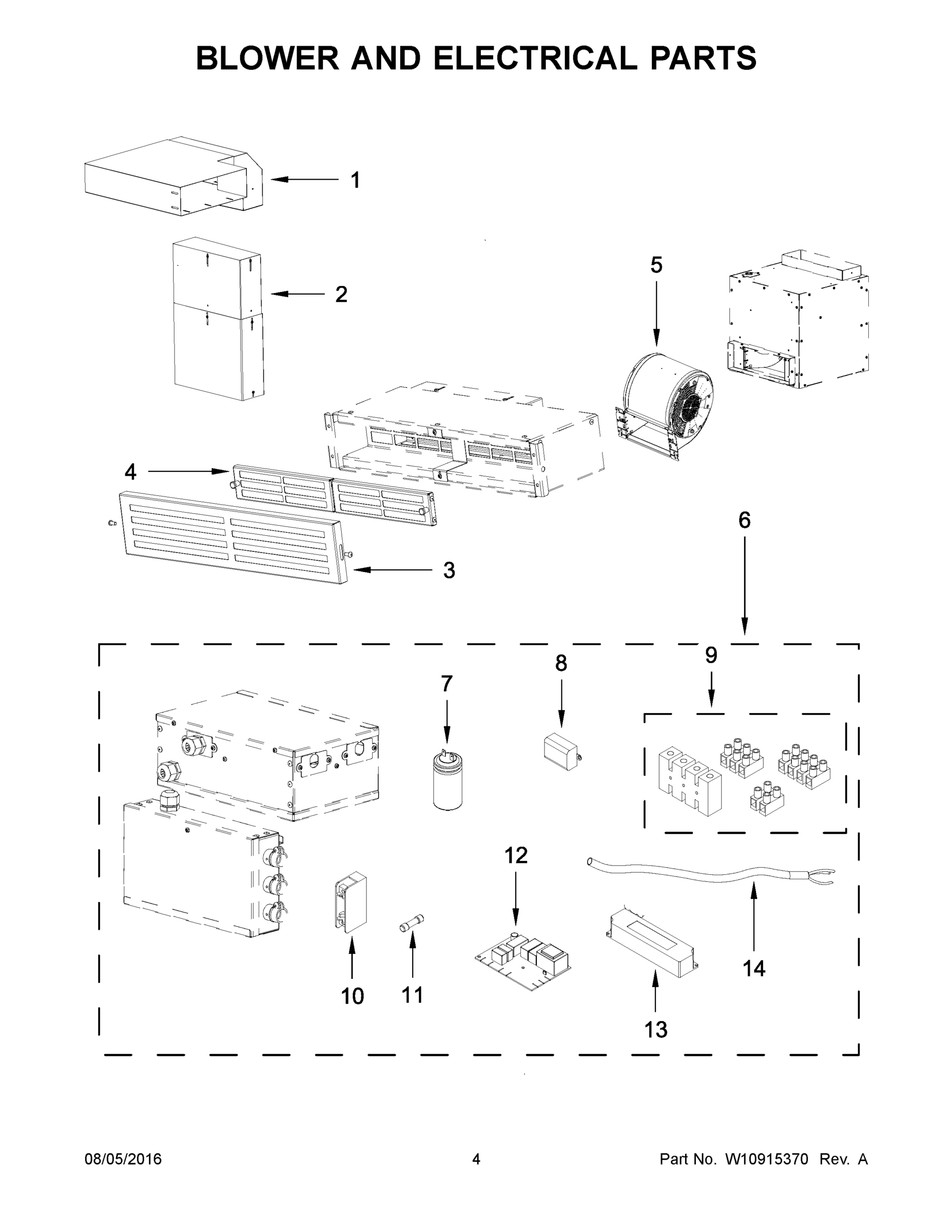 03 - BLOWER AND ELECTRICAL PARTS