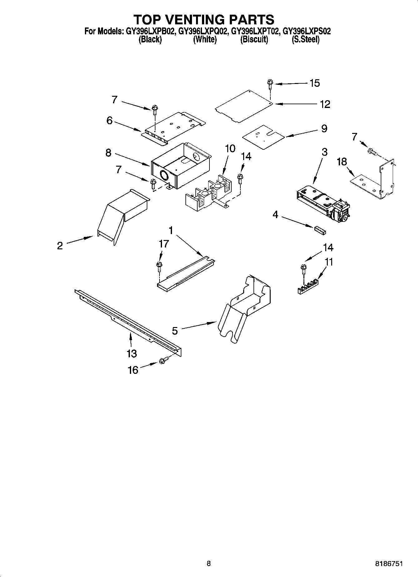 06 - TOP VENTING PARTS, OPTIONAL PARTS