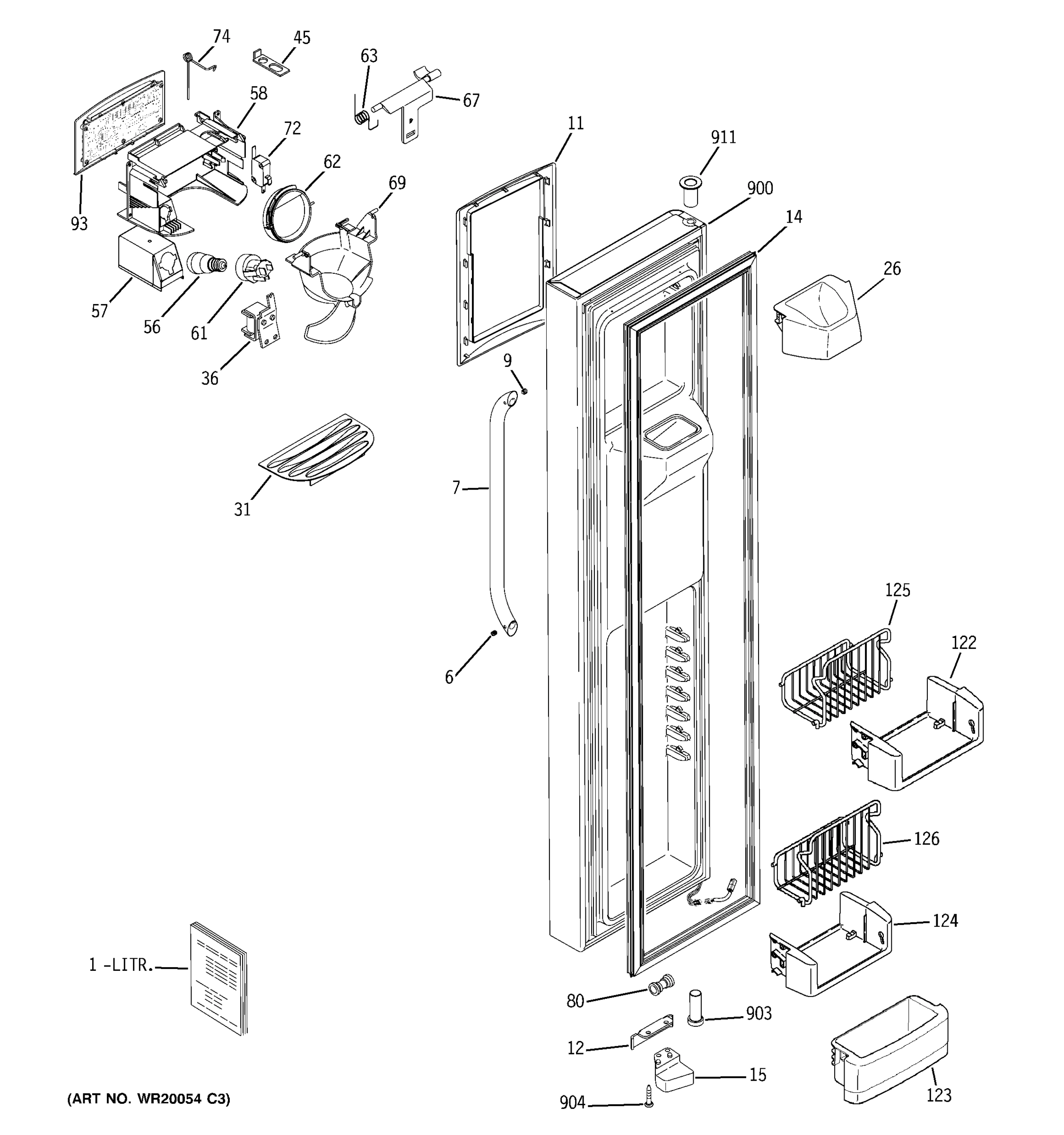 FREEZER DOOR