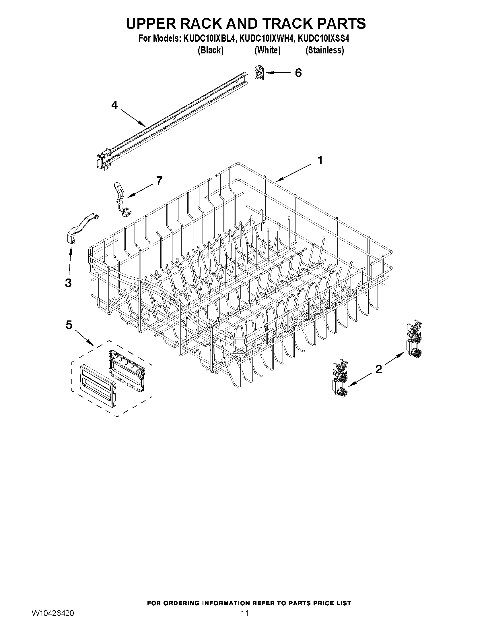 09 - UPPER RACK AND TRACK PARTS